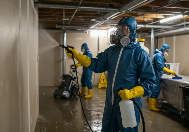 Basement Sanitization and Antimicrobial Treatment process in Miles City, MT